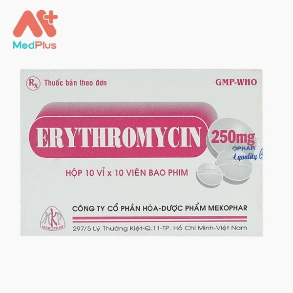 Thuốc kháng sinh Erythromycin 250mg điều trị nhiễm khuẩn