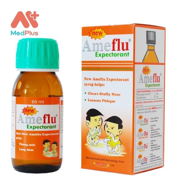 Hình ảnh minh họa cho thuốc New Ameflu Expectorant