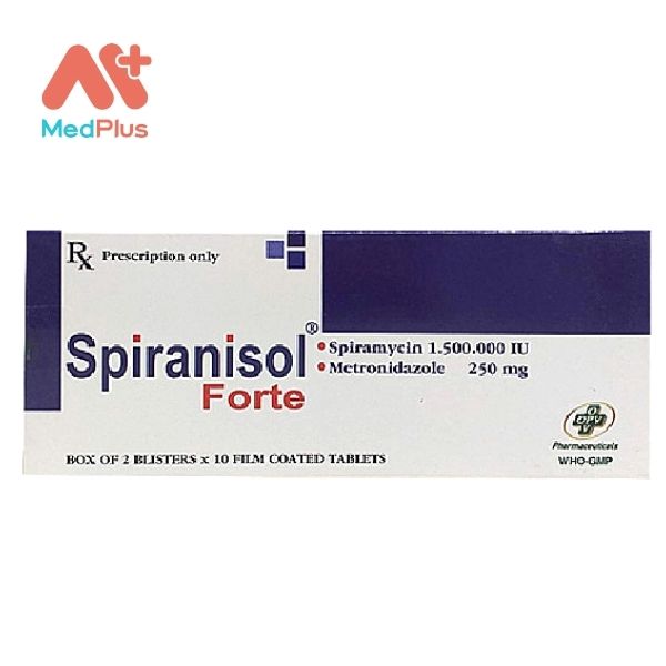 Thuốc Spiranisol Forte điều trị viêm răng miệng