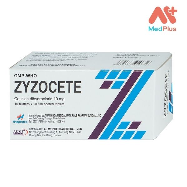 Thuốc Zyzocete điều trị viêm mũi dị ứng, mề đay mãn tính