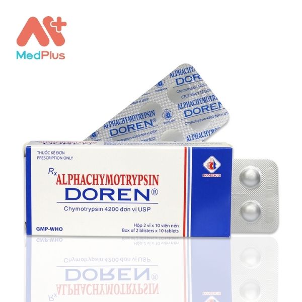 Thuốc Alphachymotrypsin Doren giúp kháng viêm