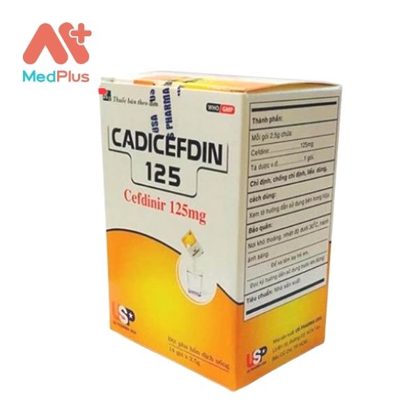 Thuốc kháng sinh Cadicefdin 125 dạng bột pha
