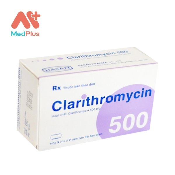 Hình ảnh của thuốc Clarithromycin 500mg
