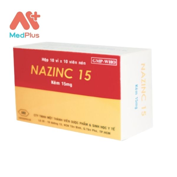 Thuốc Nazinc 15 điều trị và bổ sung tình trạng thiếu Kẽm