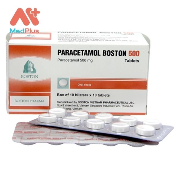 Hình ảnh minh họa cho thuốc Paracetamol Boston 500mg