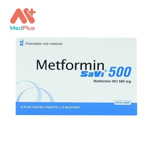 Thuốc Metformin Savi 500 điều trị đái tháo đường tuýp II