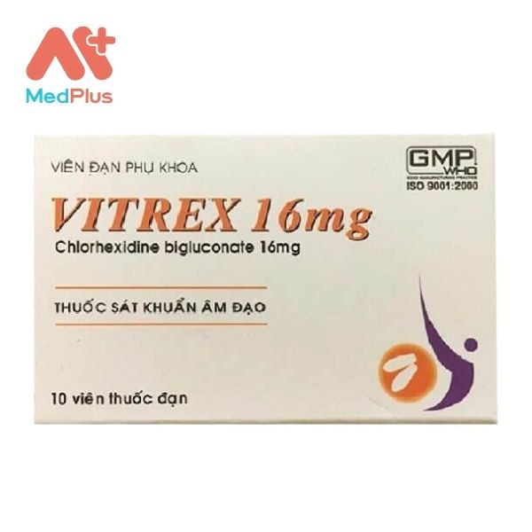 Thuốc đặt âm đạo Vitrex 16mg điều trị viêm nhiễm phụ khoa