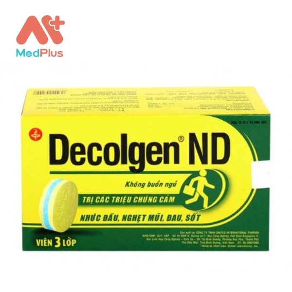 Thuốc Decolgen ND điều trị các triệu chứng cảm thông thường