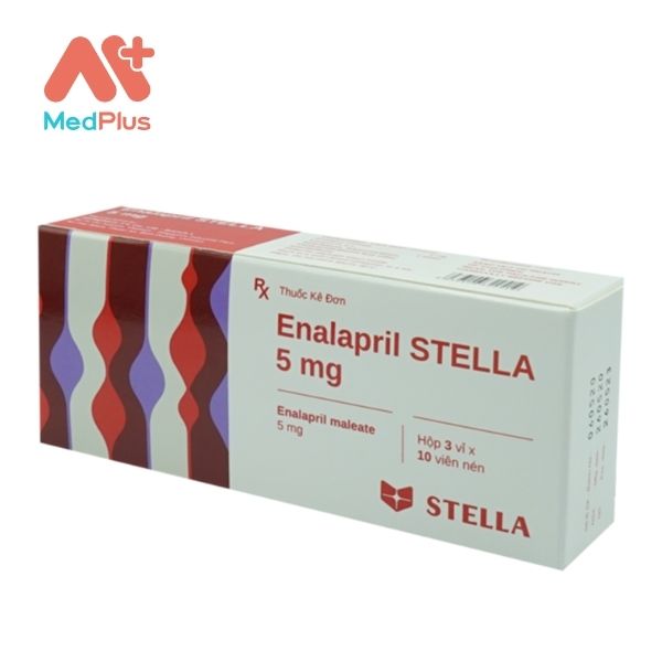 Thuốc Enalapril Stella 5 mg điều trị tăng huyết áp & suy tim