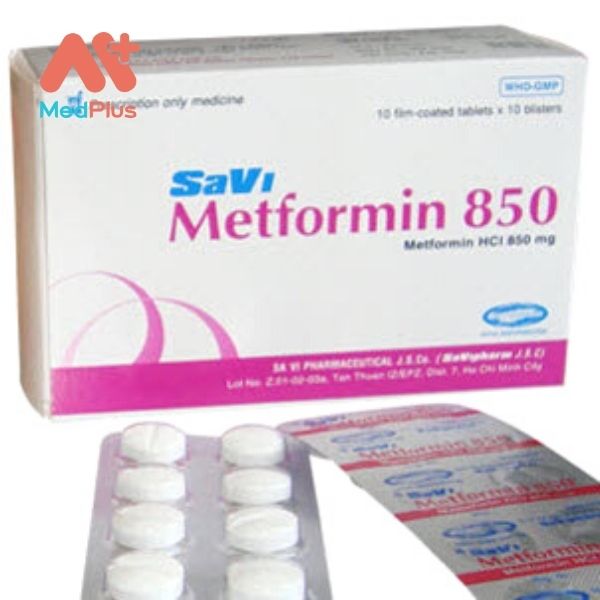 Hình ảnh minh họa cho thuốc Metformin Savi 850