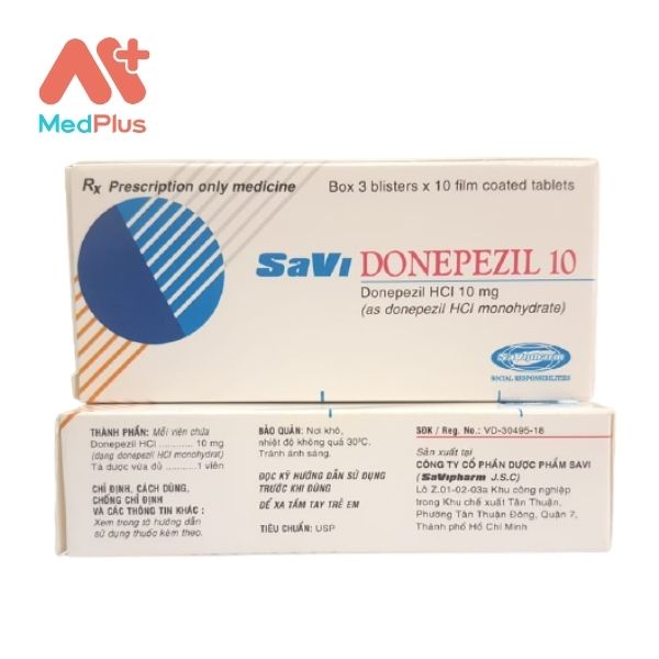 Hình ảnh minh họa cho thuốc Savi Donepezil 10
