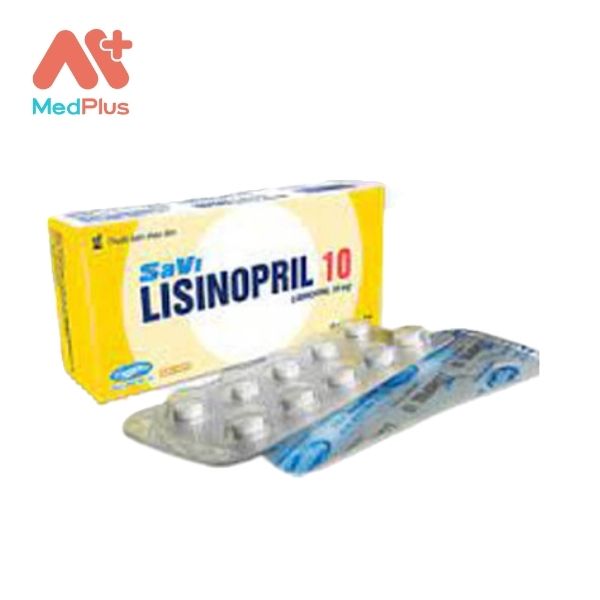 Thuốc Savi Lisinopril 10 điều trị bệnh tăng huyết áp