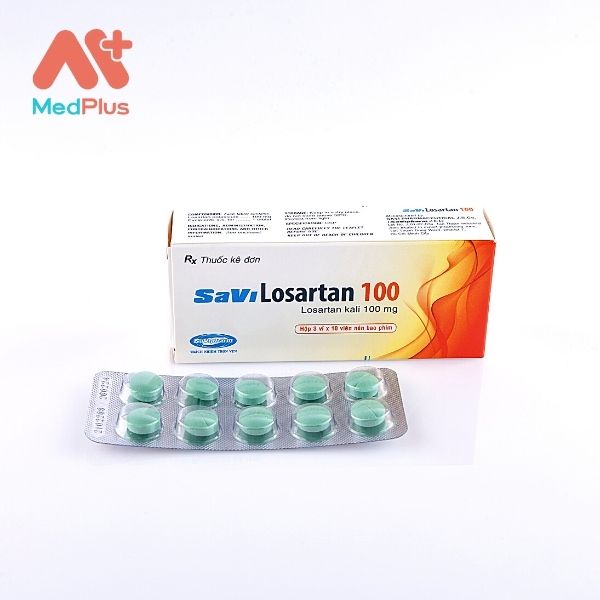 Hình ảnh minh họa cho thuốc Savi Losartan 100