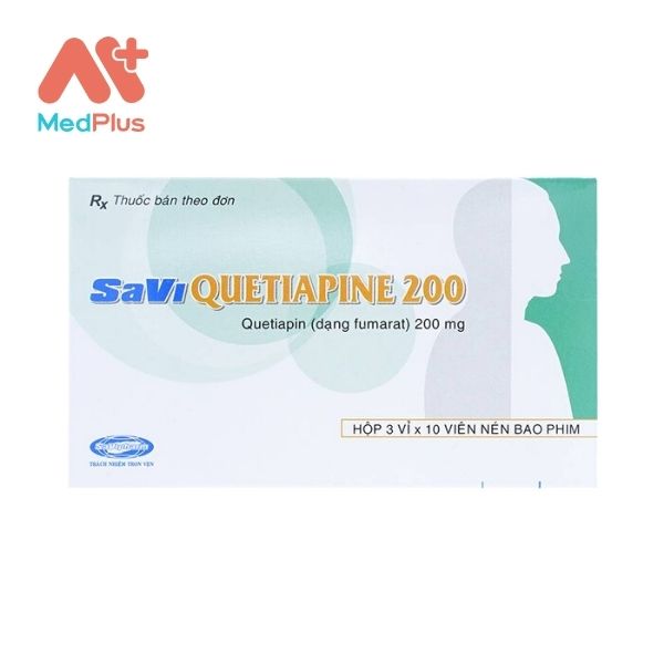 Hình ảnh minh họa cho thuốc Savi Quetiapine 200