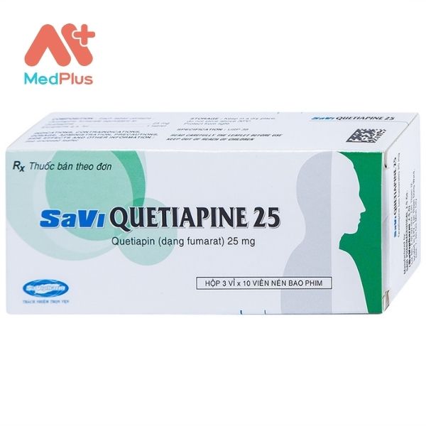 Hình ảnh minh họa cho thuốc Savi Quetiapine 25