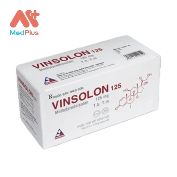Thuốc Vinsolon 125 dạng bột tiêm đông khô: cách dùng & lưu ý