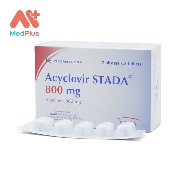 Thuốc Acyclovir Stada 800mg điều trị nhiễm Herpes simplex 