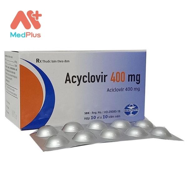 Thuốc Acyclovir 400mg điều trị nhiễm virus Herpes Simplex
