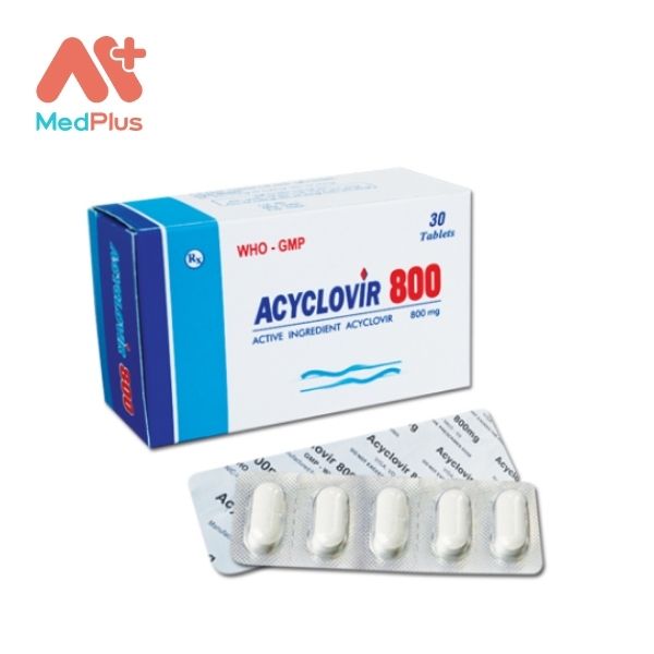 Thuốc Acyclovir 800 điều trị nhiễm herpes simplex