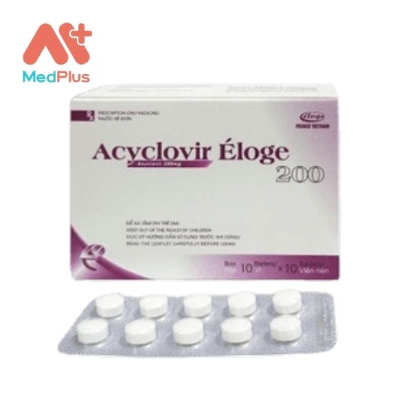 Hình ảnh minh họa cho thuốc Acyclovir Éloge 200