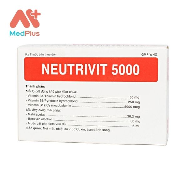 Thuốc Neutrivit 5000 điều trị thiếu hụt Vitamin nhóm B