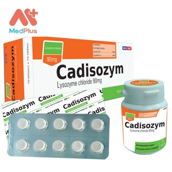 Thuốc Cadisozym 90mg phối hợp kháng sinh điều trị nhiễm trùng