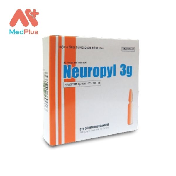 Thuốc Neuropyl 3g điều trị chóng mặt, thiếu máu cục bộ