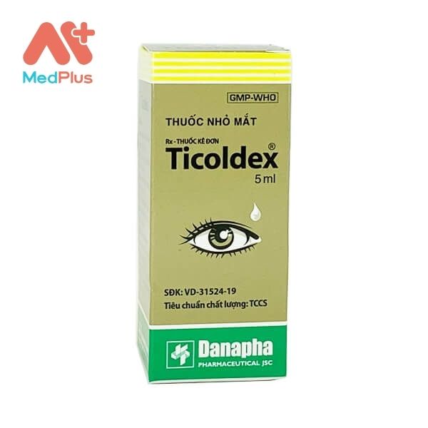 Thuốc nhỏ mắt Ticoldex điều trị các bệnh viêm mắt