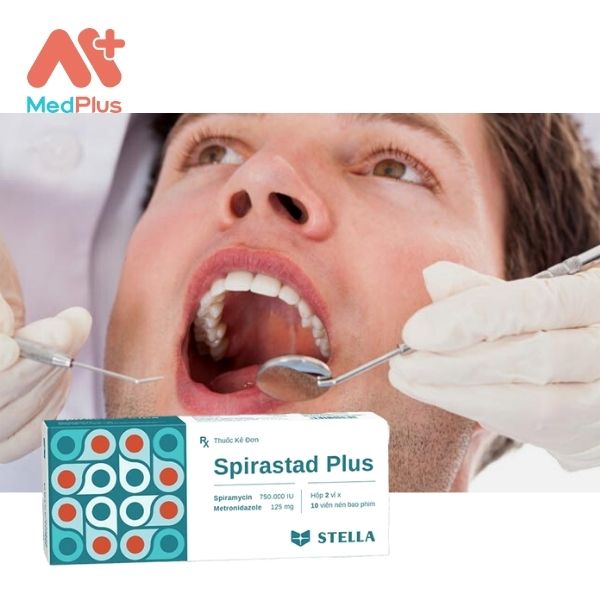 Thuốc Spirastad Plus điều trị nhiễm khuẩn khoang miệng