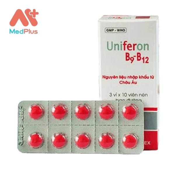 Thuốc Uniferon B9-B12 điều trị thiếu sắt và acid folic 