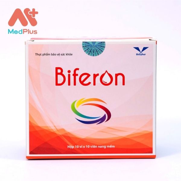 Thuốc Biferon điều trị thiếu sắt, Vitamin B12, axit folic