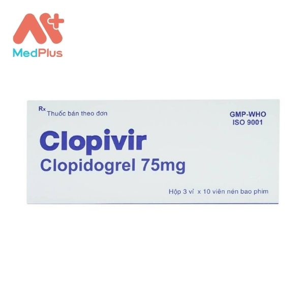 Thuốc Clopivir điều trị dự phòng nhồi máu cơ tim, đột quỵ