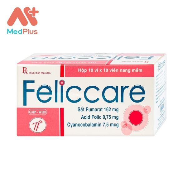 Thuốc Feliccare dự phòng thiếu sắt và thiếu acid folic