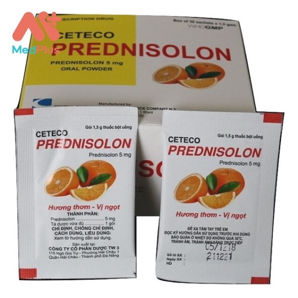 Thuốc Ceteco Prednisolon điều trị trường hợp viêm da và khớp