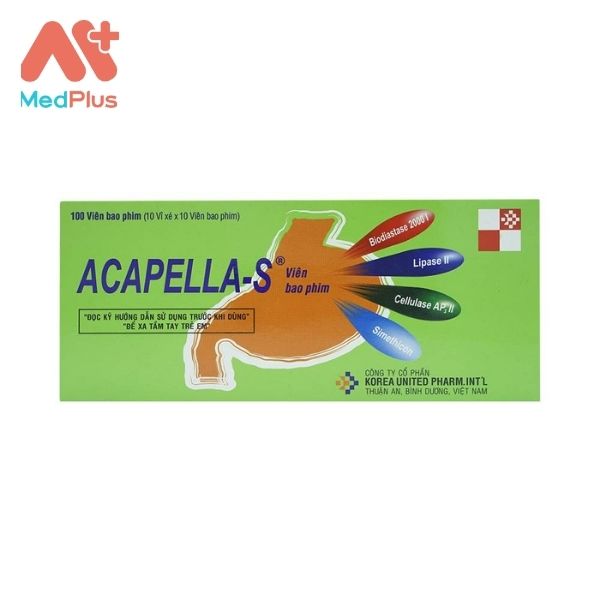 Thuốc Acapella-S điều trị đầy hơi, chướng bụng