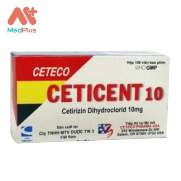 Thuốc Ceteco Ceticent 10 điều trị viêm mũi dị ứng