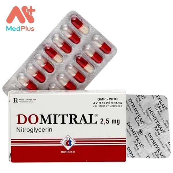 Thuốc Domitral điều trị đau thắt ngực và suy tim