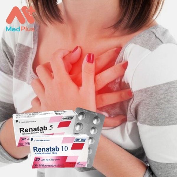 Thuốc Renatab 10 điều trị huyết áp cao và suy tim