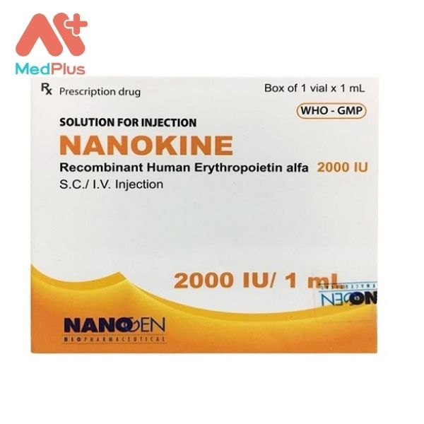 Thuốc tiêm Nanokine 2000 IU điều trị thiếu máu