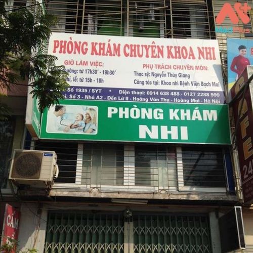 Phòng khám Nhi Bs Nguyễn Thùy Giang là địa chỉ thăm khám đáng tin cậy