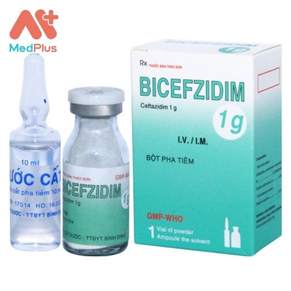 Thuốc bột pha tiêm Bicefzidim 1g: công dụng và các lưu ý