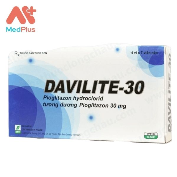 Thuốc Davilite-30 điều trị tiểu đường, hỗ trợ hạ đường huyết