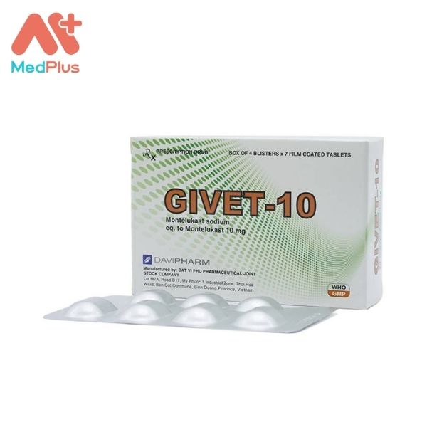 Thuốc Givet-10: dự phòng và điều trị hen phế quản mạn tính 130 Hình ảnh minh họa cho thuốc Givet-10