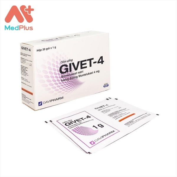 Thuốc Givet-4 điều trị viêm mũi dị ứng, hen phế quản 128 Hình ảnh minh họa cho thuốc Givet-4
