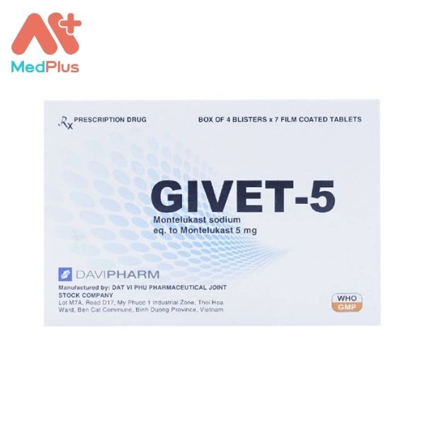 Thuốc Givet-5 điều trị hen phế quản