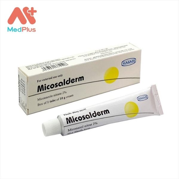 Thuốc bôi Micosalderm điều trị nấm bẹn, nấm chân, nấm thân