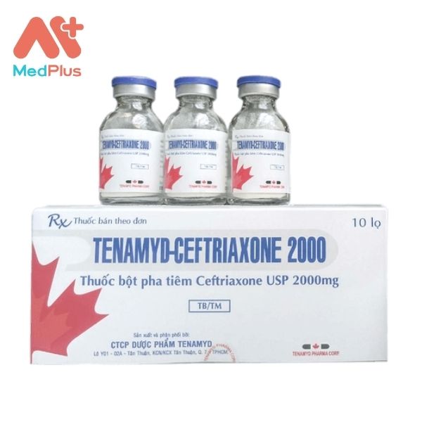 Hình ảnh minh họa cho thuốc Tenamyd-Ceftriaxone 2000