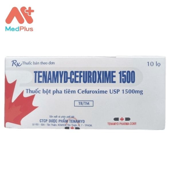 Thuốc Tenamyd-Cefuroxime 1500 điều trị nhiễm khuẩn nhạy cảm