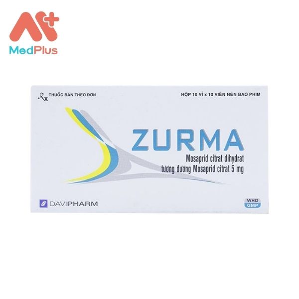 Thuốc Zurma điều trị các triệu chứng dạ dày - ruột