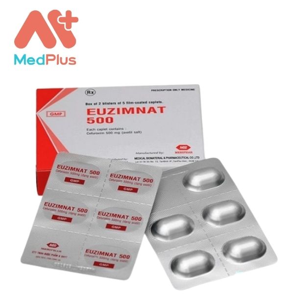 Một hộp thuốc Euzimnat 500 gồm 2 vỉ x 5 viên